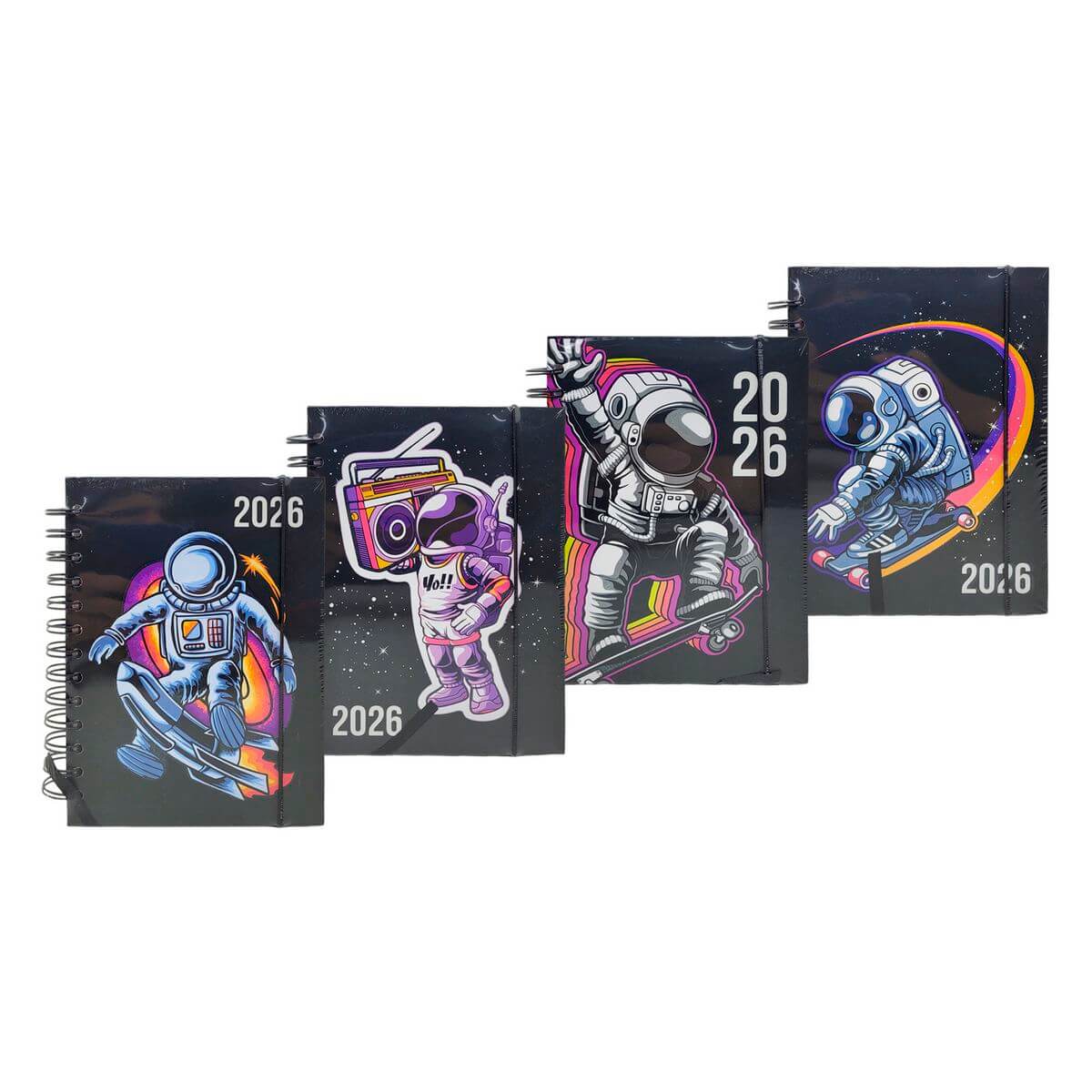 AGENDA 2026 13,7X18,7CM 168FLS RMT5710 AGENDA 2026 13,7X18,7CM 168FLS RMT5710, AGENDA, ASTRONAUTA, 2026, 168 FOLHAS, ESCRITORIO, PAPELARIA, ESCOLA Material Escritório