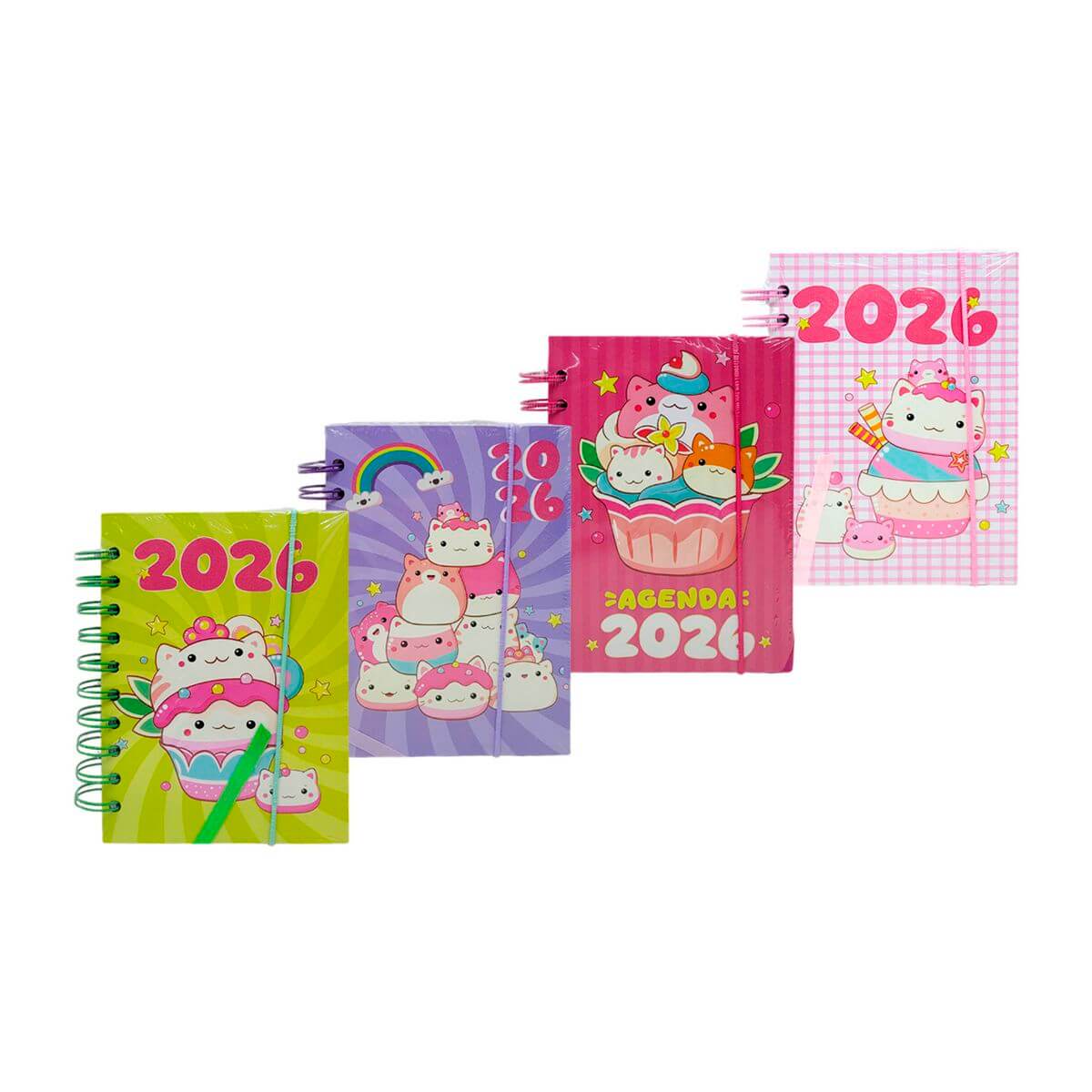 AGENDA 2026 11X15,2CM 168FLS RMT5725 AGENDA 2026 11X15,2CM 168FLS RMT5725, AGENDA, 2026, GATO, DOCES, 168 FOLHAS, ESCOLA, ESCRITORIO, PAPELARIA Material Escritório