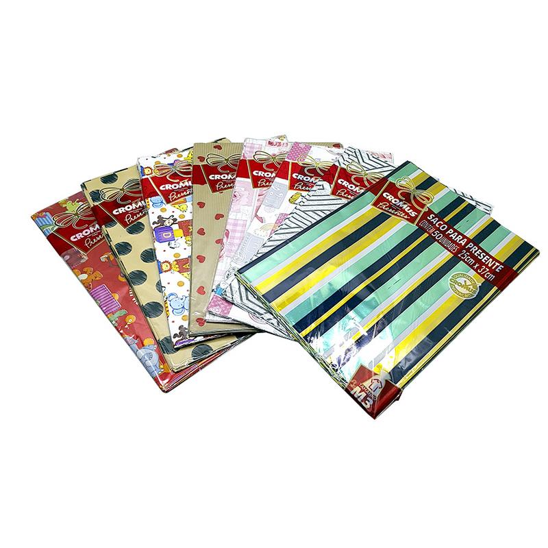 EMBALAGEM CROMUS METALIZADA 25X37 C/50 Decoracao e Presentes