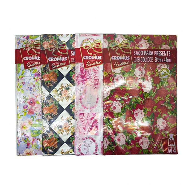 EMBALAGEM CROMUS METALIZADA 30X44 C/50 EMBALAGEM 30X44 METALIZADA, EMBALAGEM PRESENTE METALIZADA, EMBALAGEM PRESENTE DECORADA, EMBALAGEM METALIZADA DECORADA Decoracao e Presentes