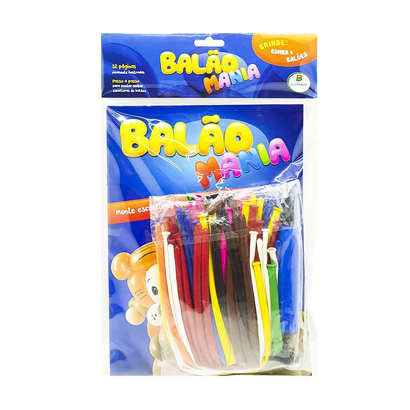 KIT LIVRO BALAO MANIA 1918-6 KIT LIVRO BALAO MANIA, KIT LIVRO INFANTIL, LIVRO INFANTIL BALAO, BALAO COLORIDO CRIANCA Brinquedos