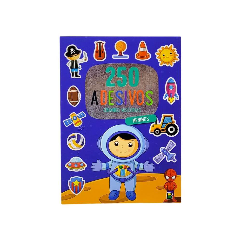 LIVRO 250 ADESIVOS MENINOS 5001-2 LIVRO 250 ADESIVOS MENINOS 5001-2, LIVRO INFANTIL, ADESIVO, ADESIVO DE MENINO, MENINOS Brinquedos