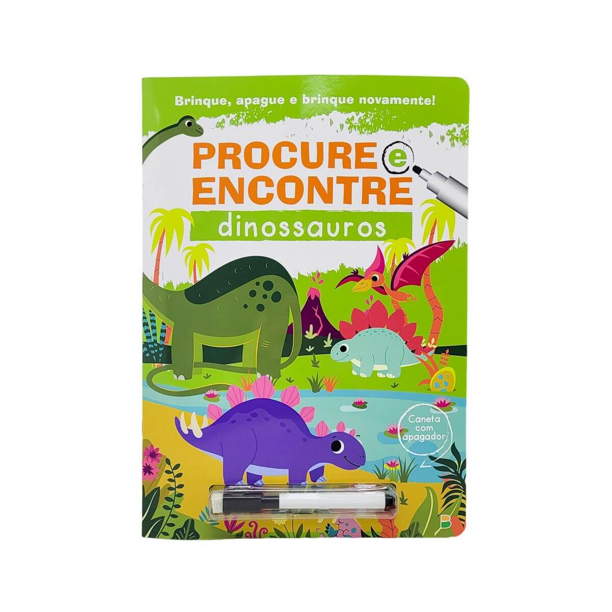 LIVRO C/ CANETA APAGUE DINO 6053-9 LIVRO C/ CANETA APAGUE DINO 6053-9, LIVRO, LIVRO INFANTIL, PROCURE E ENCONTRE, DINO, DINOSSAURO, EDUCATIVO, BRINQUEDOS Brinquedos