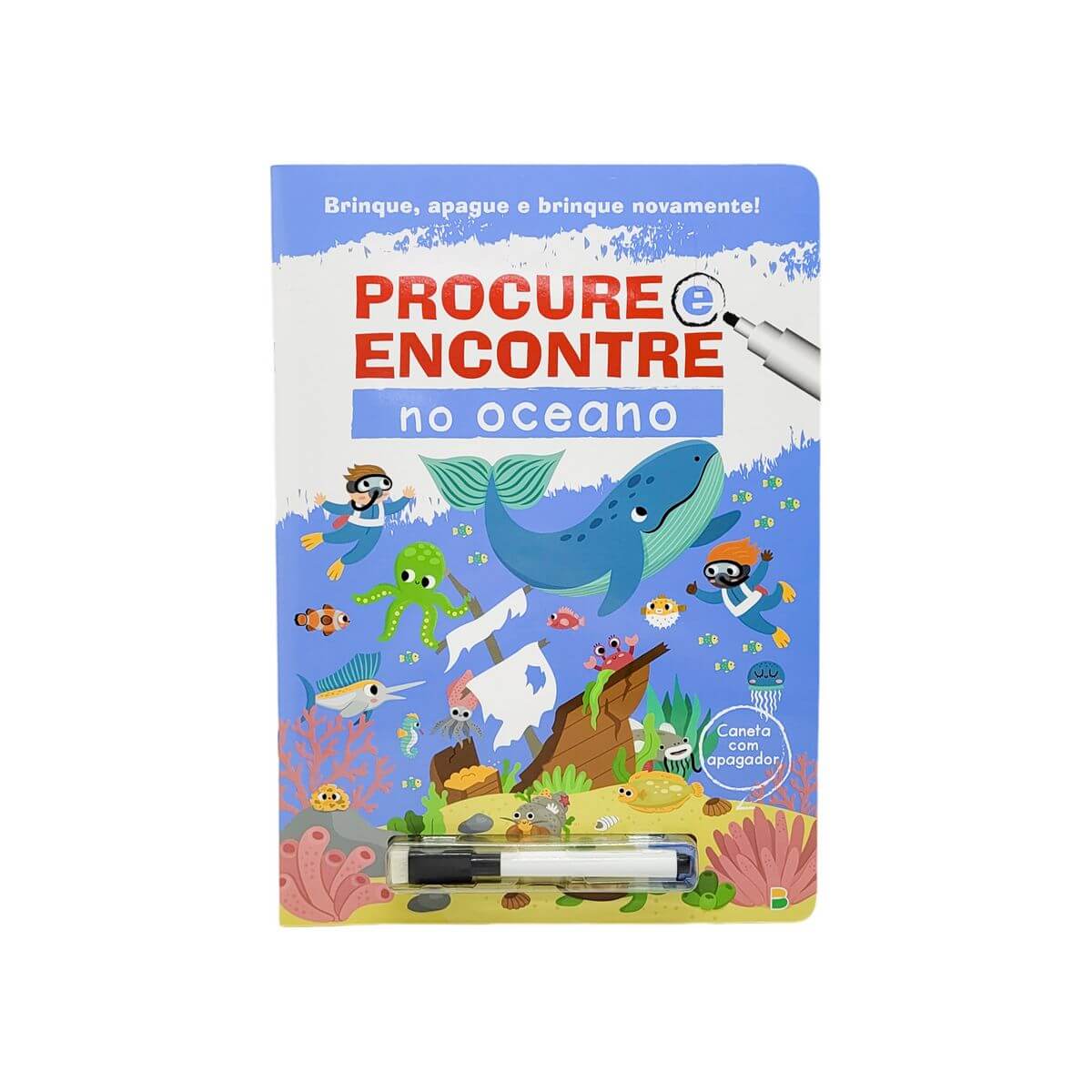 LIVRO C/ CANETA APAGUE OCEANO 6068-3 LIVRO C/ CANETA APAGUE OCEANO 6068-3, LIVRO, LIVRO INFANTIL, PROCURE E ENCONTRE, OCEANO, EDUCATIVO, BRINQUEDOS Brinquedos